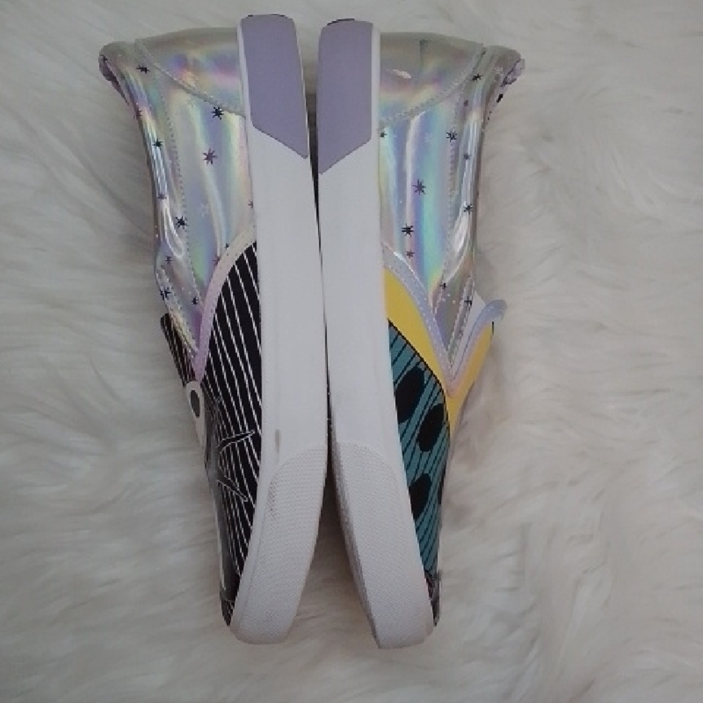 Disney Ground Up Nightmare Before Christmas Slip On Jack & Sally Sneakers 10 - Picture 4 of 5